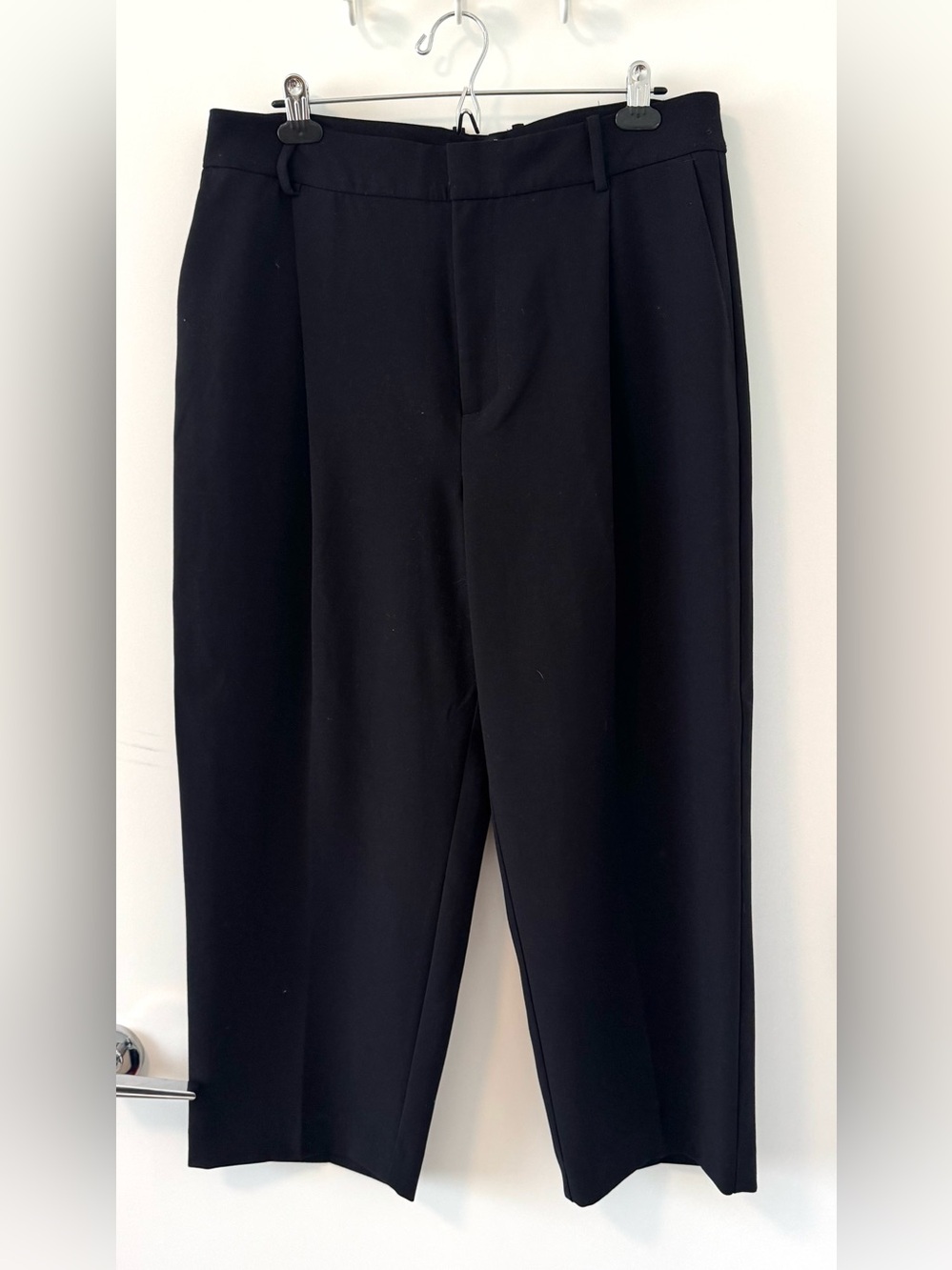 Zara black cropped trouser